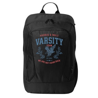 Varsity Team Harris Walz 2024 Election Kamala Tim Waltz City Backpack