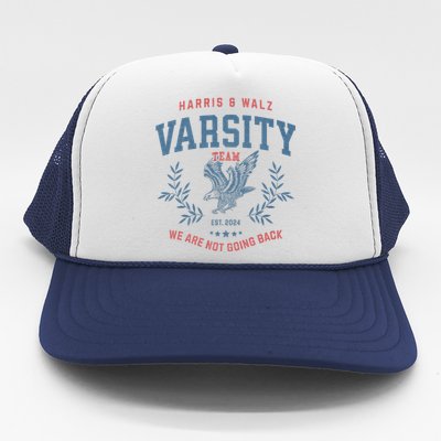 Varsity Team Harris Walz 2024 Election Kamala Tim Waltz Trucker Hat