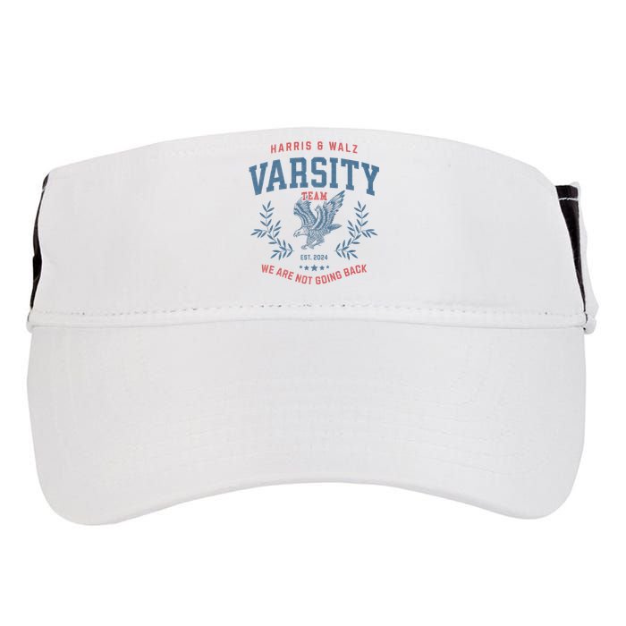 Varsity Team Harris Walz 2024 Election Kamala Tim Waltz Adult Drive Performance Visor