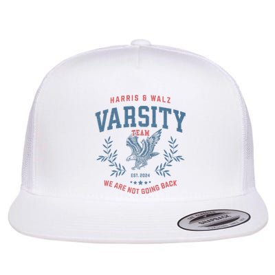 Varsity Team Harris Walz 2024 Election Kamala Tim Waltz Flat Bill Trucker Hat