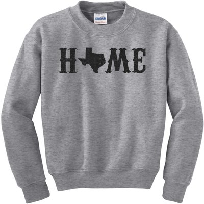 Vintage Texas Home Logo Kids Sweatshirt