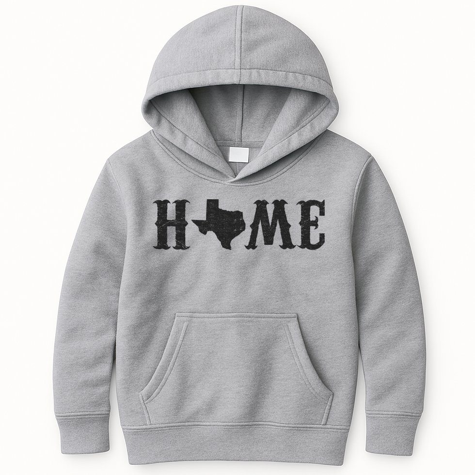 Vintage Texas Home Logo Kids Hoodie