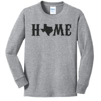 Vintage Texas Home Logo Kids Long Sleeve Shirt