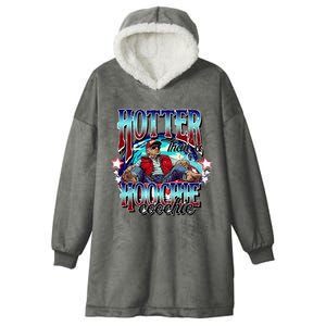 Viral Trump Hotter Than A Hoochie Coochie Trump Summer Vibes Hooded Wearable Blanket