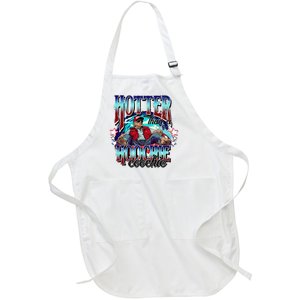 Viral Trump Hotter Than A Hoochie Coochie Trump Summer Vibes Full-Length Apron With Pockets