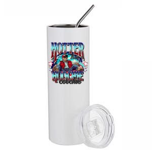 Viral Trump Hotter Than A Hoochie Coochie Trump Summer Vibes Stainless Steel Tumbler