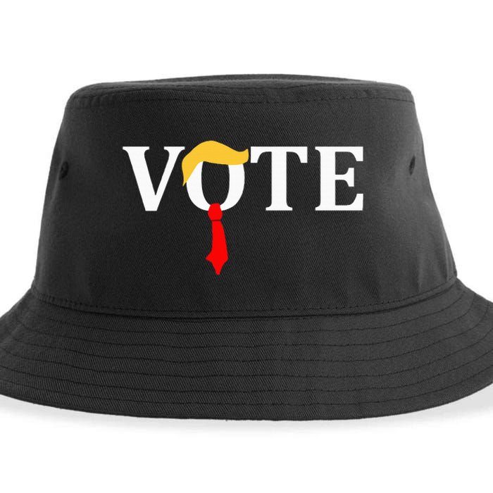 Vote Trump Hair Tie Sustainable Bucket Hat