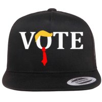 Vote Trump Hair Tie Flat Bill Trucker Hat