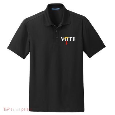 Vote Trump Hair Tie Dry Zone Grid Polo