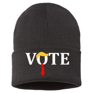 Vote Trump Hair Tie Sustainable Knit Beanie