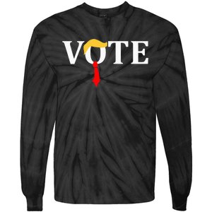 Vote Trump Hair Tie Tie-Dye Long Sleeve Shirt