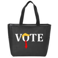 Vote Trump Hair Tie Zip Tote Bag