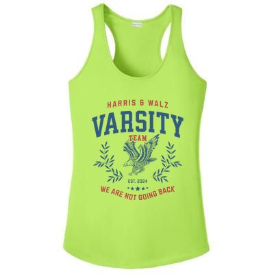 Varsity Team Harris Walz 2024 Election Art Ladies PosiCharge Competitor Racerback Tank