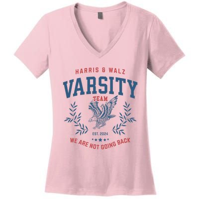 Varsity Team Harris Walz 2024 Election Art Women's V-Neck T-Shirt