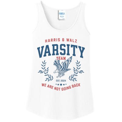 Varsity Team Harris Walz 2024 Election Art Ladies Essential Tank