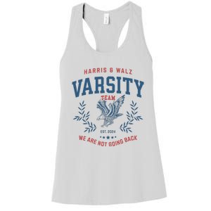 Varsity Team Harris Walz 2024 Election Art Women's Racerback Tank