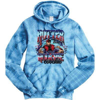 Viral Trump Hotter Than A Hoochie Coochie Donald Trump Summer Vibe Tie Dye Hoodie