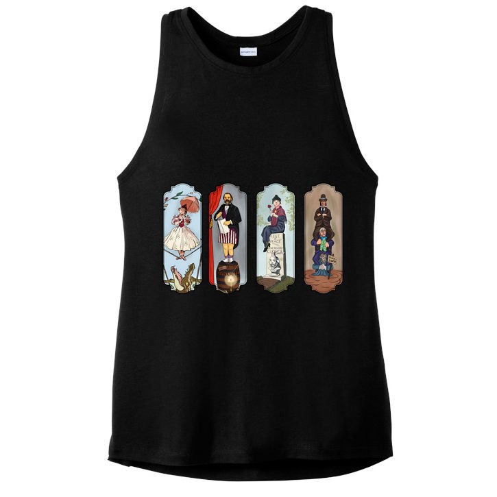 Vintage The Haunted Mansion Halloween For Fan Lover Ladies PosiCharge Tri-Blend Wicking Tank