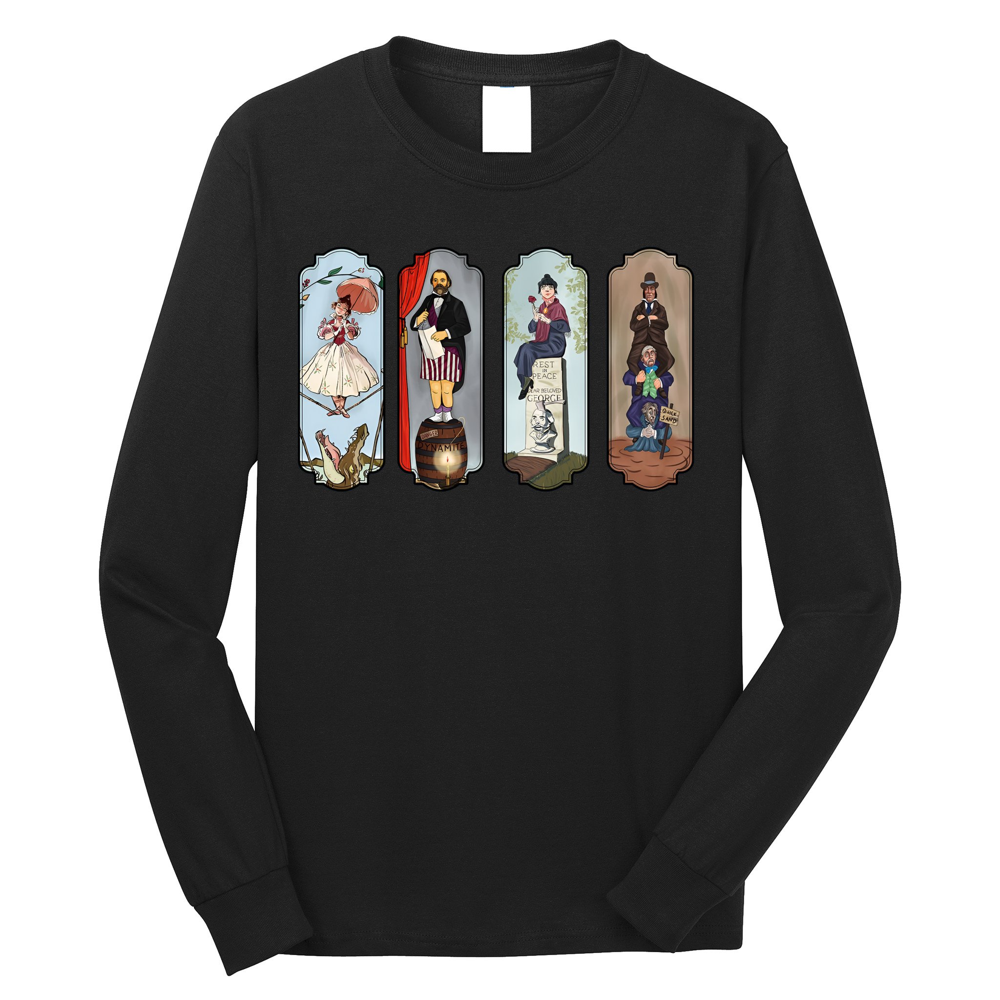 Vintage The Haunted Mansion Halloween For Fan Lover Long Sleeve Shirt