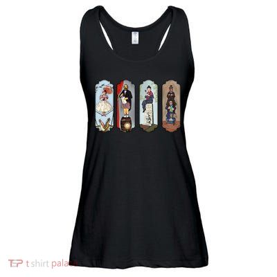 Vintage The Haunted Mansion Halloween For Fan Lover Ladies Essential Flowy Tank