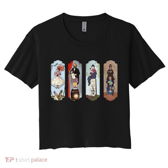 Vintage The Haunted Mansion Halloween For Fan Lover Crop Top