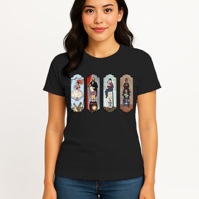 Vintage The Haunted Mansion Halloween For Fan Lover Womens T-Shirt