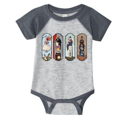 Vintage The Haunted Mansion Halloween For Fan Lover Infant Baby Jersey Bodysuit