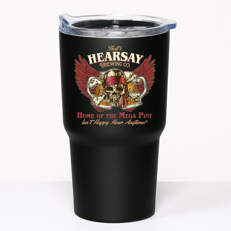 Vintage That's Hearsay Brewing Co Pirate Beer Tumbler