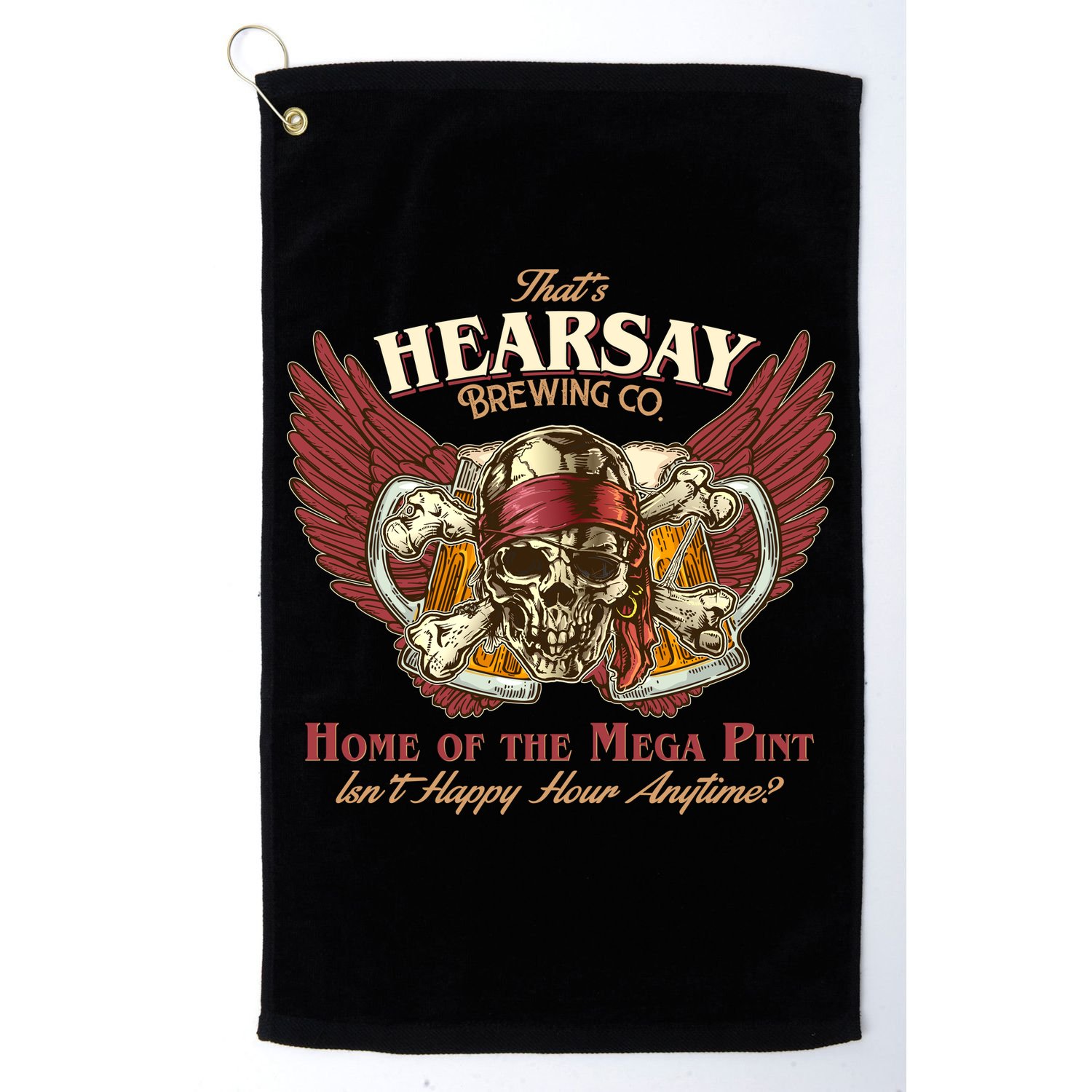 Vintage That's Hearsay Brewing Co Pirate Beer Golf Towel