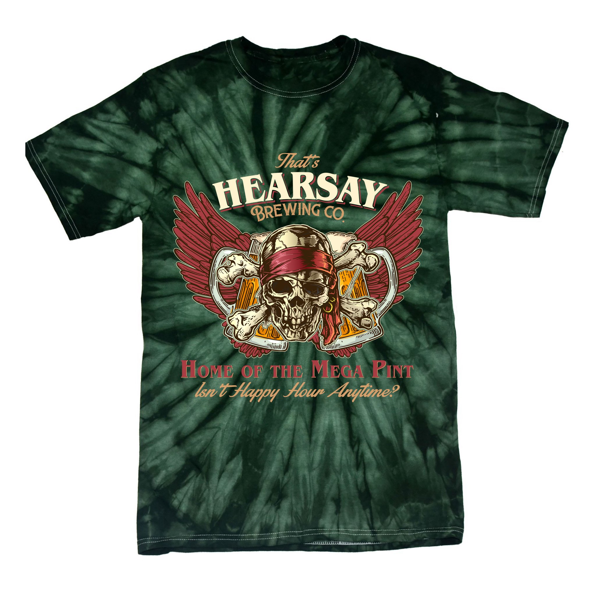 Vintage That's Hearsay Brewing Co Pirate Beer Tie-Dye T-Shirt