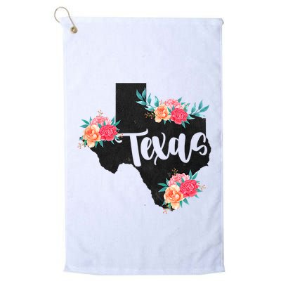 Vintage Texas Home State Map Pride Flowers Retro Rodeo Golf Towel