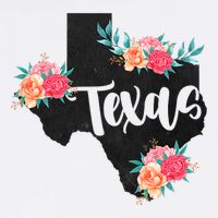 Vintage Texas Home State Map Pride Flowers Retro Rodeo Womens T-Shirt