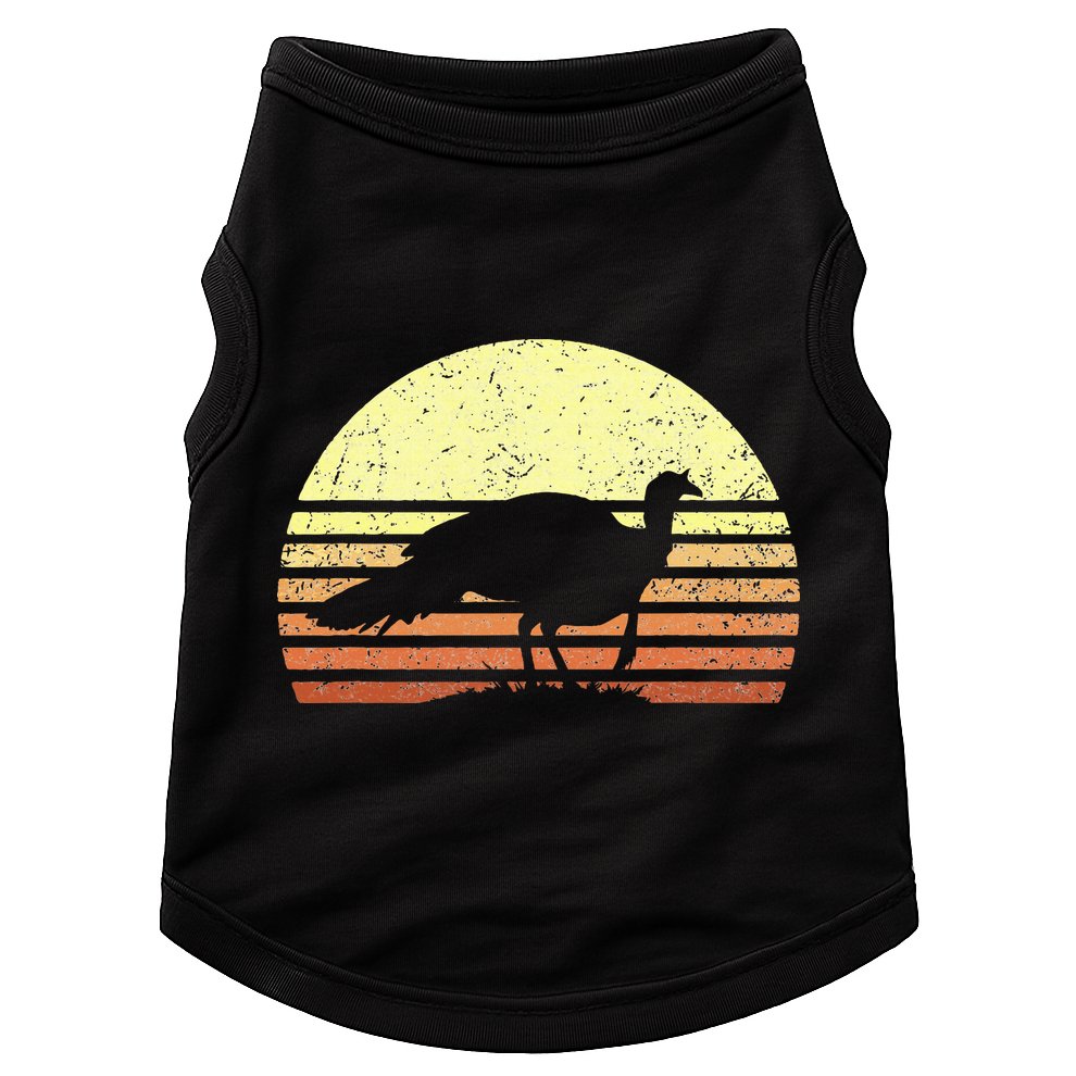 Vintage Turkey Hunting Sunset Thanksgiving Hunters Doggie Tank
