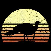Vintage Turkey Hunting Sunset Thanksgiving Hunters Backpack
