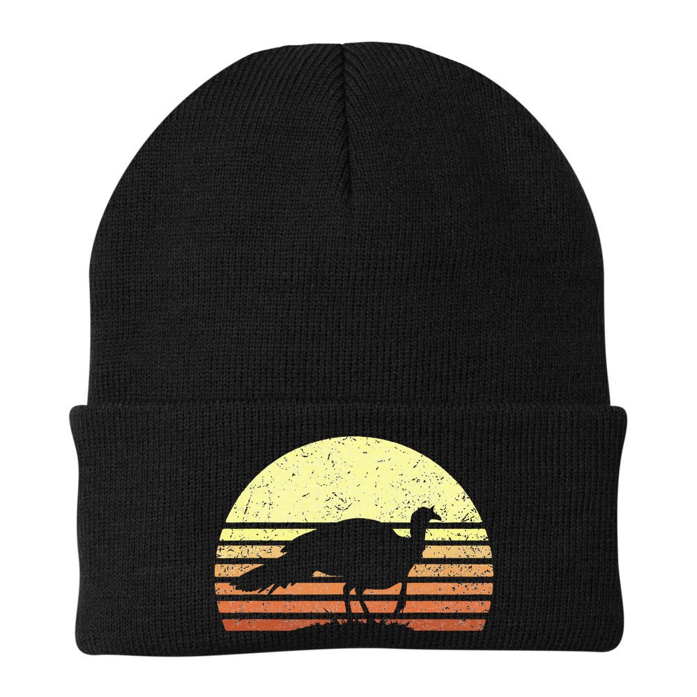 Vintage Turkey Hunting Sunset Thanksgiving Hunters Beanie