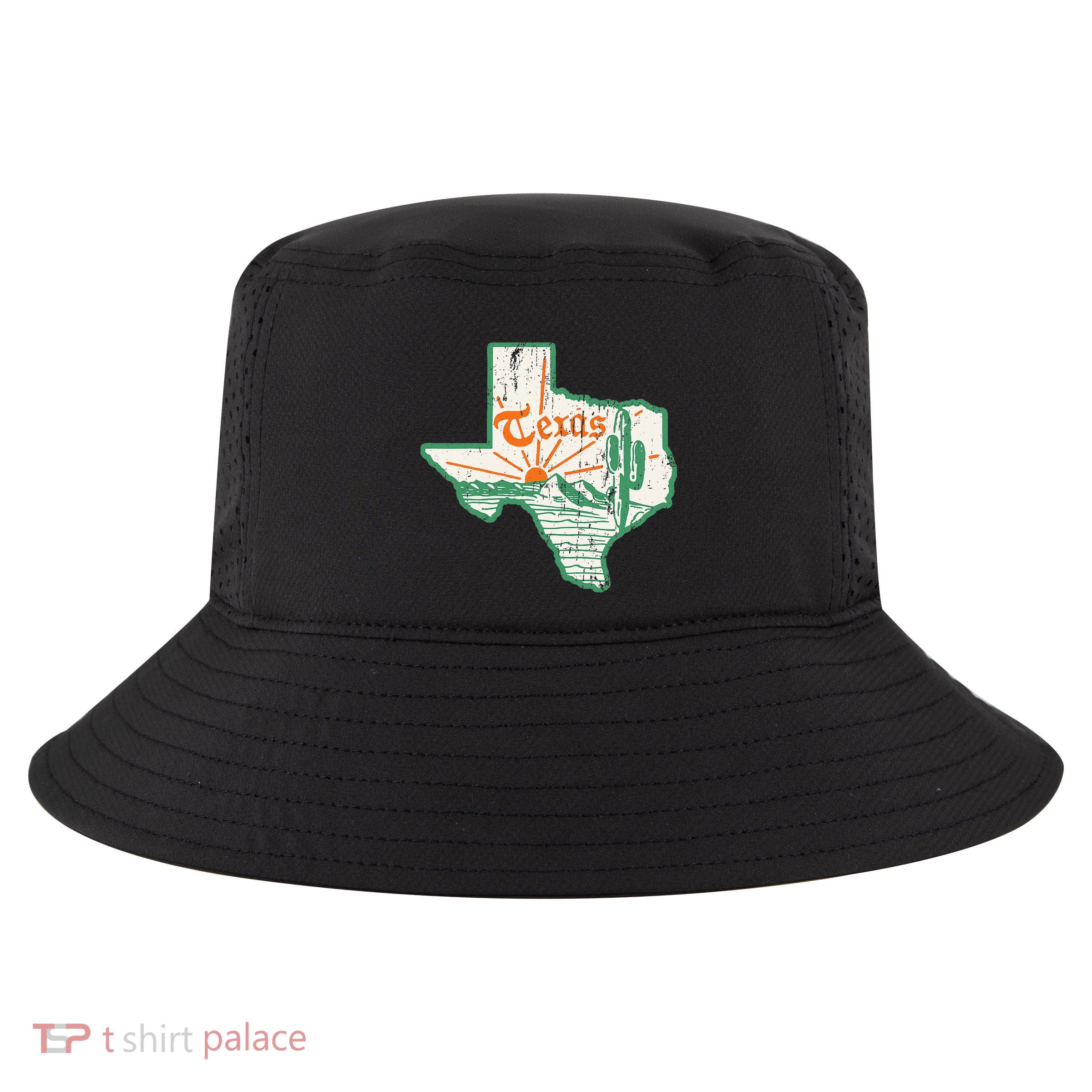 Vintage Texas Home State Map Pride Cactus Texan Retro Rodeo Cool Comfort Performance Bucket Hat
