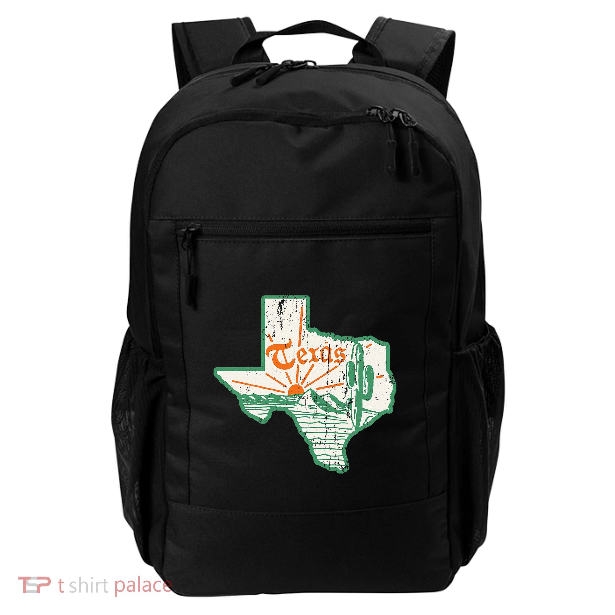 Vintage Texas Home State Map Pride Cactus Texan Retro Rodeo Backpack