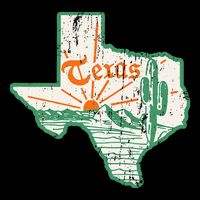 Vintage Texas Home State Map Pride Cactus Texan Retro Rodeo Button