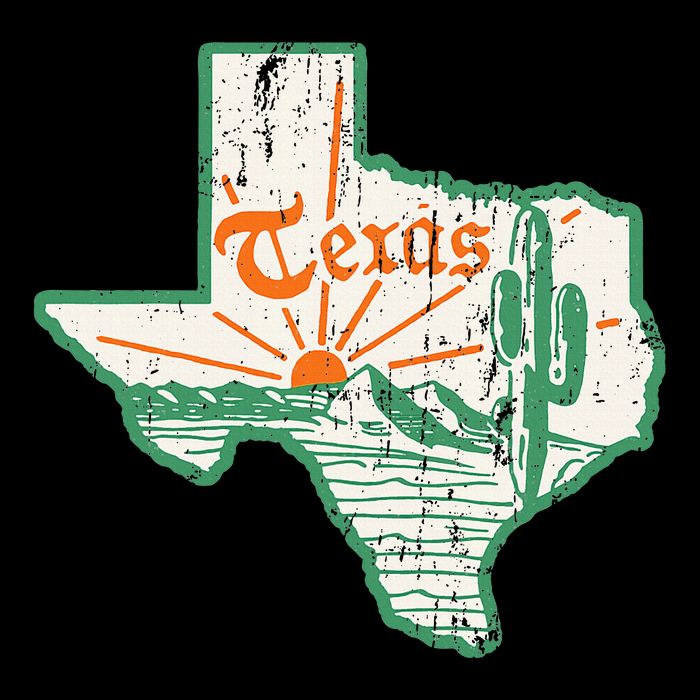 Vintage Texas Home State Map Pride Cactus Texan Retro Rodeo Button