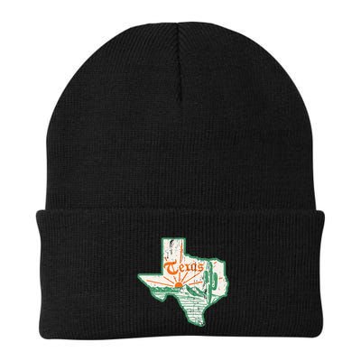 Vintage Texas Home State Map Pride Cactus Texan Retro Rodeo Beanie