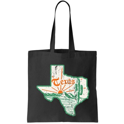 Vintage Texas Home State Map Pride Cactus Texan Retro Rodeo Bag