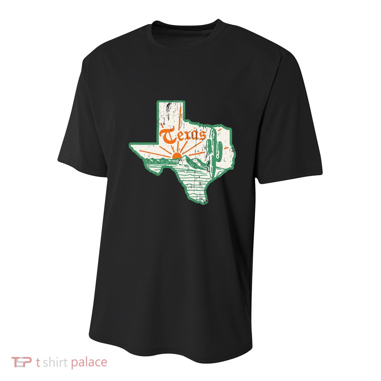 Vintage Texas Home State Map Pride Cactus Texan Retro Rodeo Youth Performance Sprint T-Shirt