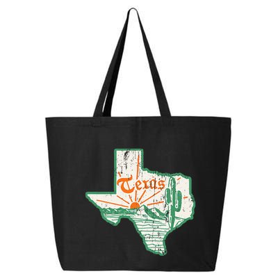 Vintage Texas Home State Map Pride Cactus Texan Retro Rodeo 25L Jumbo Tote