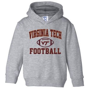 V.I.R.G.I.N.I.A Tech Hokies Arch Football White Toddler Hoodie