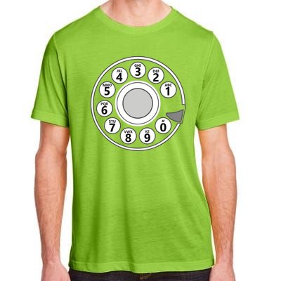 Vintage Telephone Halloween Costume Retro Rotary Phone Dial Adult ChromaSoft Performance T-Shirt