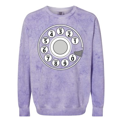 Vintage Telephone Halloween Costume Retro Rotary Phone Dial Colorblast Crewneck Sweatshirt