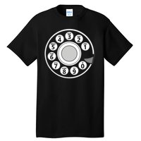 Vintage Telephone Halloween Costume Retro Rotary Phone Dial Tall T-Shirt