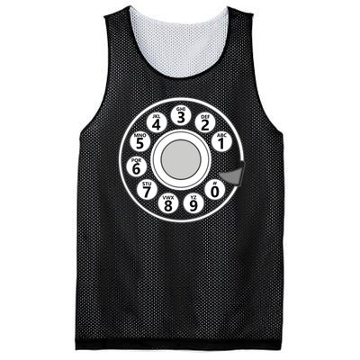 Vintage Telephone Halloween Costume Retro Rotary Phone Dial Mesh Reversible Basketball Jersey Tank