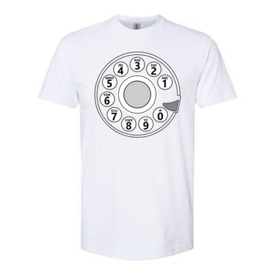 Vintage Telephone Halloween Costume Retro Rotary Phone Dial Softstyle CVC T-Shirt