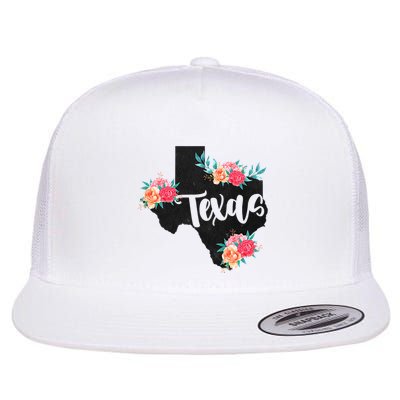 Vintage Texas Home State Map Pride Flowers Retro Rodeo Flatbill Hat